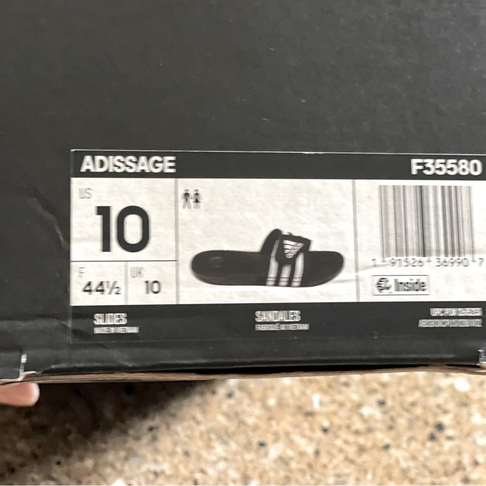 ADIDAS Adissage slides NWT